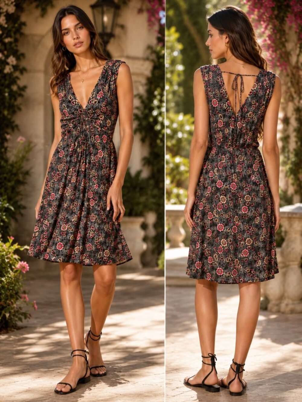 Isabel Marant Étoile Floral Silk Sleeveless Dress Size 36